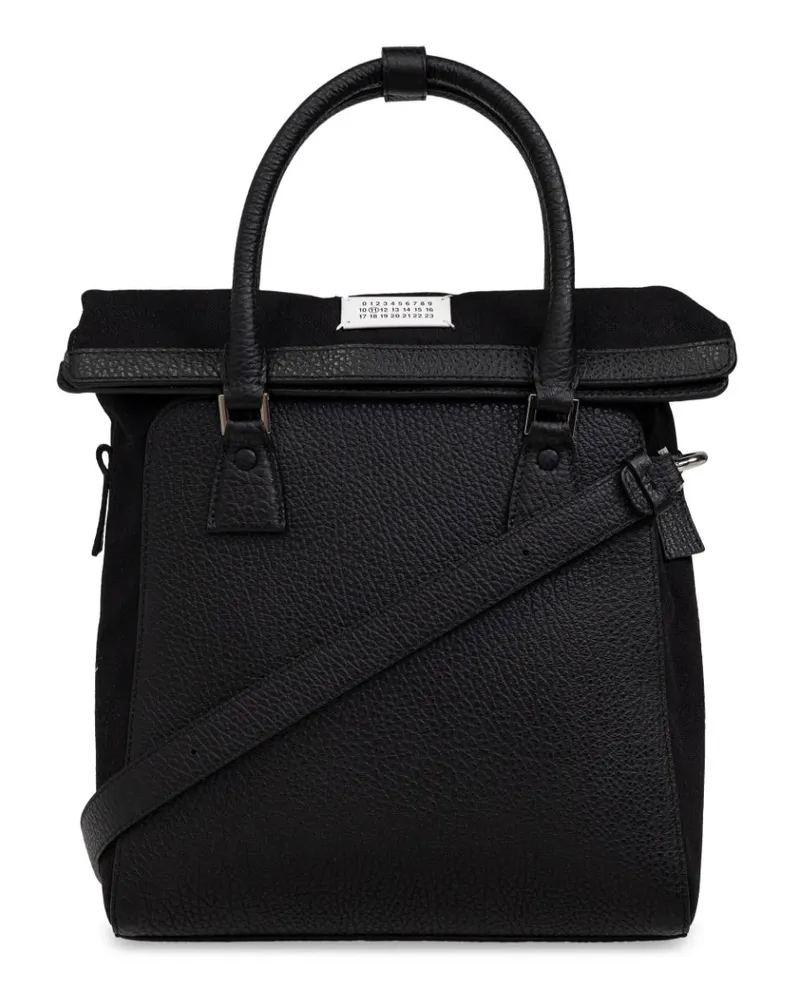 Maison Margiela Handtasche mit Ziernähten - Schwarz Schwarz