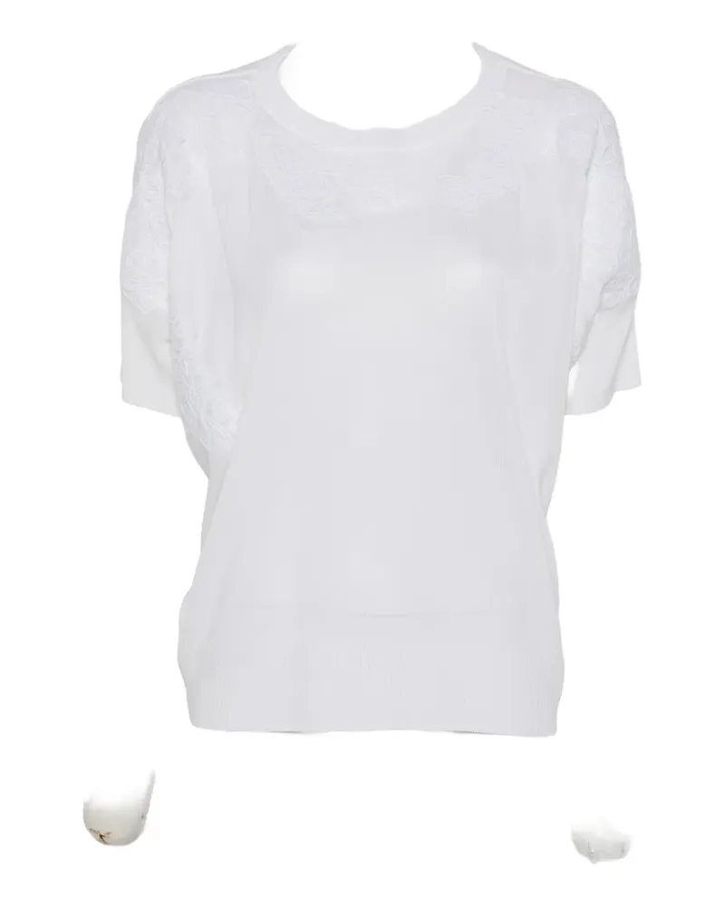 Ermanno Scervino lace short-sleeve T-shirt - Weiß Weiß