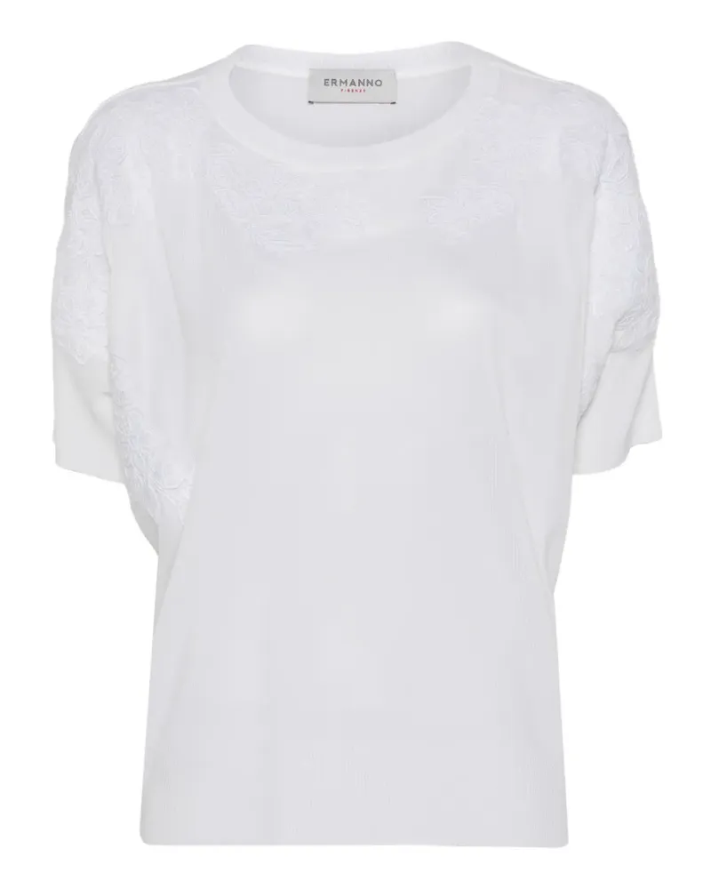 Ermanno Scervino lace short-sleeve T-shirt - Weiß Weiß