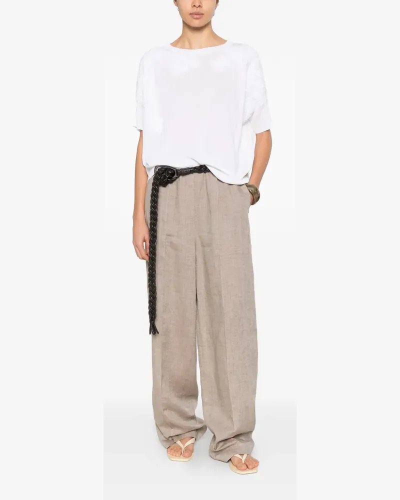 Ermanno Scervino lace short-sleeve T-shirt - Weiß Weiß