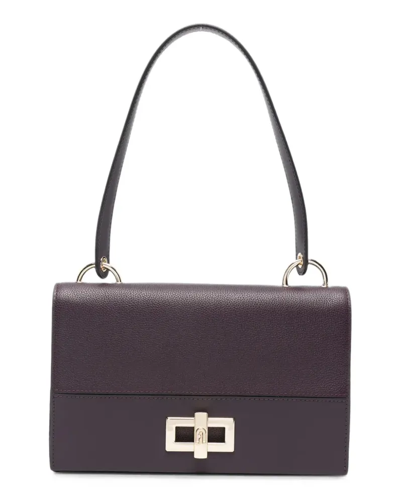 Furla Umhängetasche aus körnigem Leder - Violett Violett