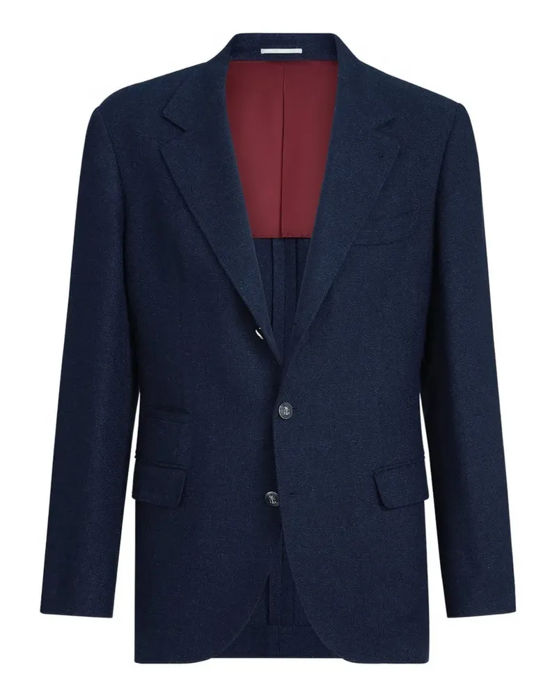 Brunello Cucinelli Sakko mit fallendem Revers - Blau Blau