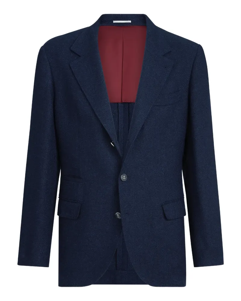 Brunello Cucinelli Sakko mit fallendem Revers - Blau Blau