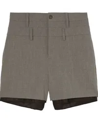 AMBUSH Shorts mit doppeltem Gürtel Grau