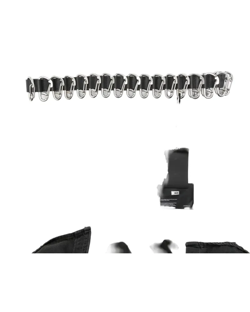 Heliot Emil carabiner-embellishment belt - Schwarz Schwarz