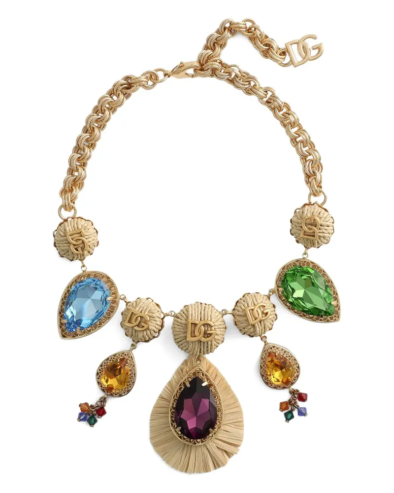 Dolce & Gabbana Halskette mit verziertem Reichsapfel - Gold Gold