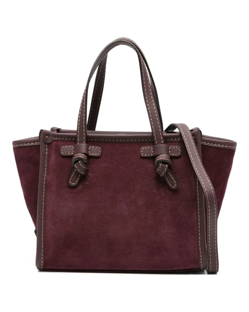 Gianni Chiarini Miss Marcella Tote Bag aus Wildleder mit Knoten - Rot Rot
