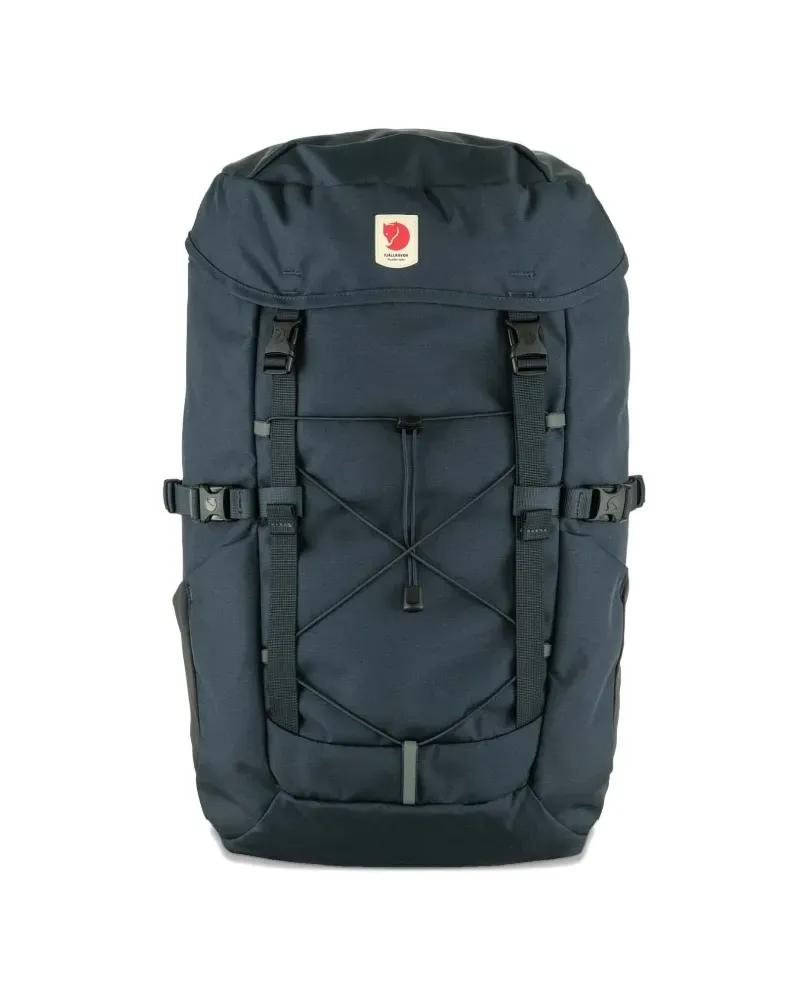 Fjäll Räven Rucksack mit Logo-Patch - Blau Blau