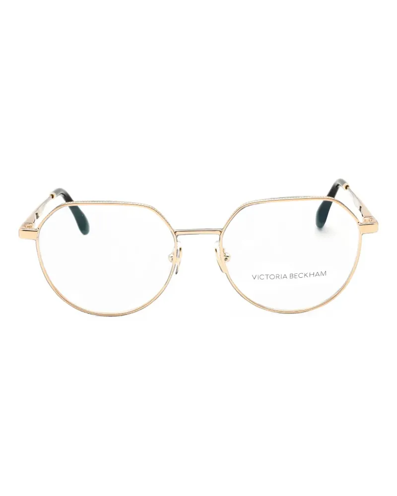 Victoria Beckham geometric-frame glasses - Gold Gold