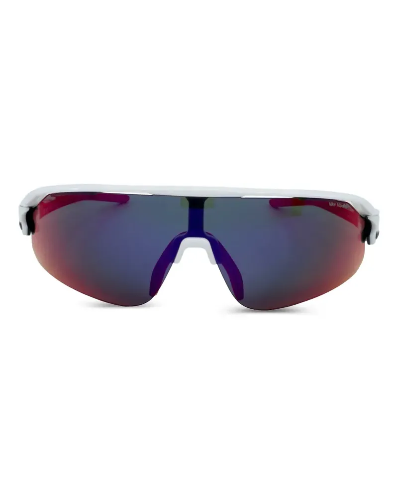 Nike Flyfree Shield-Sonnenbrille - Weiß Weiß