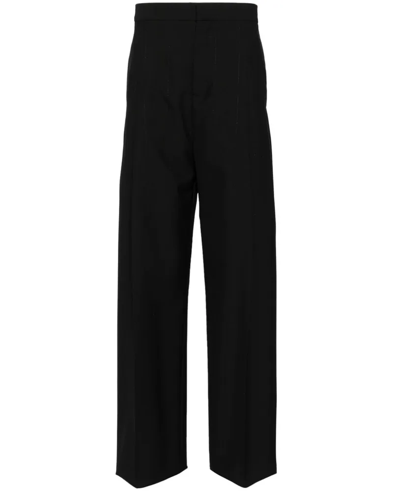 Givenchy Klassische Hose mit Lurex-Streifen - Schwarz Schwarz