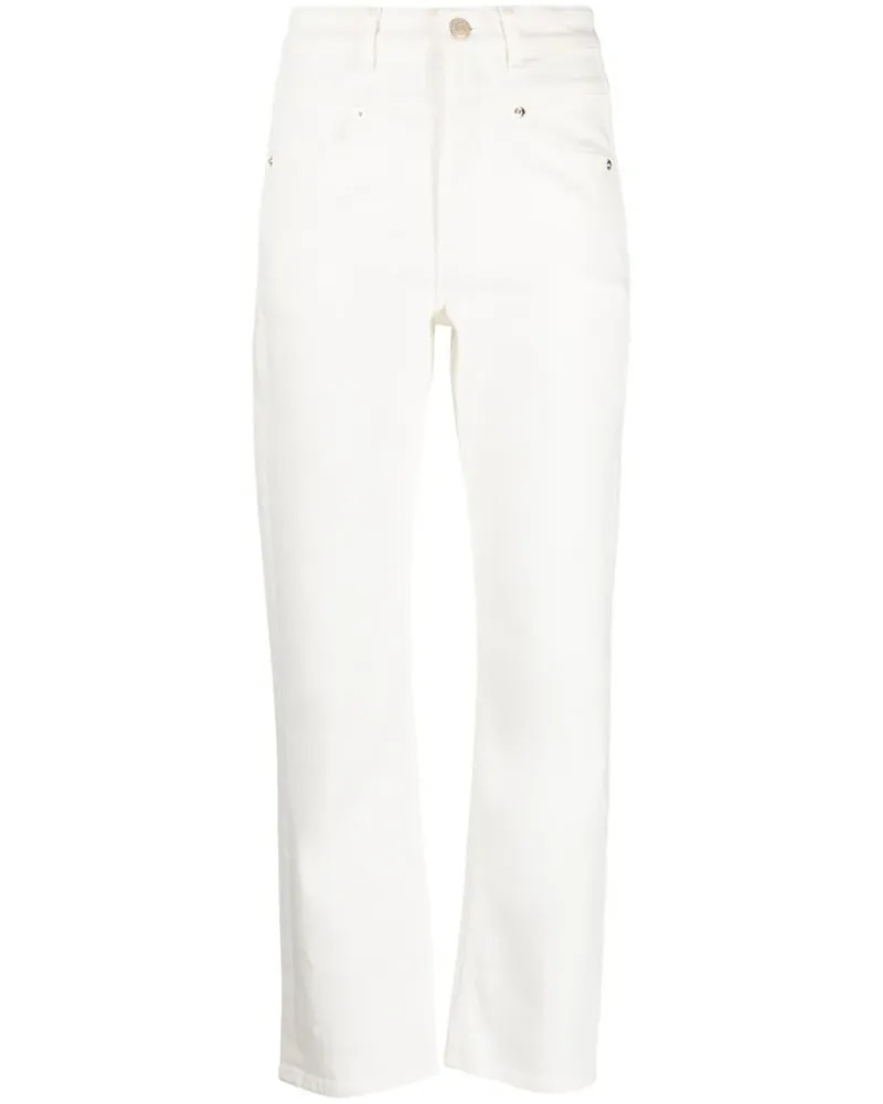 Maje Jeans mit geradem Bein - Weiß Weiß