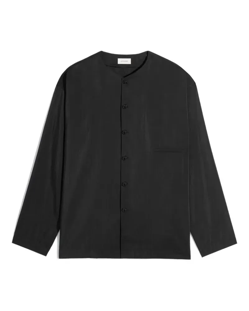 Christophe Lemaire Klassisches Hemd - Schwarz Schwarz