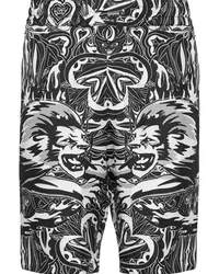 Philipp Plein Tribal Circus Seidenshorts Schwarz