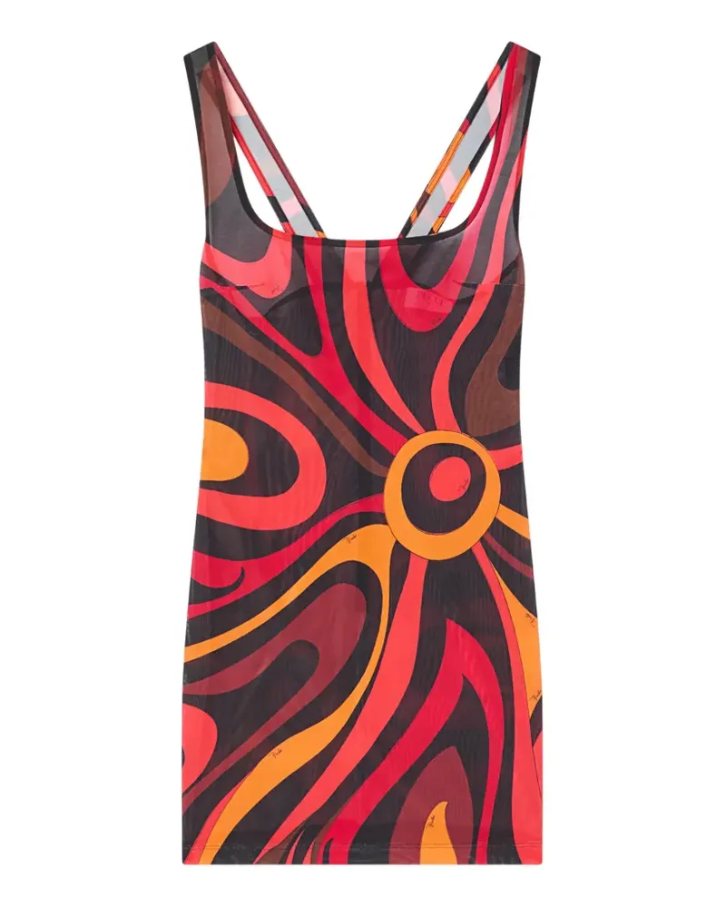 Emilio Pucci Kleid mit Marmo-Print - Schwarz Schwarz