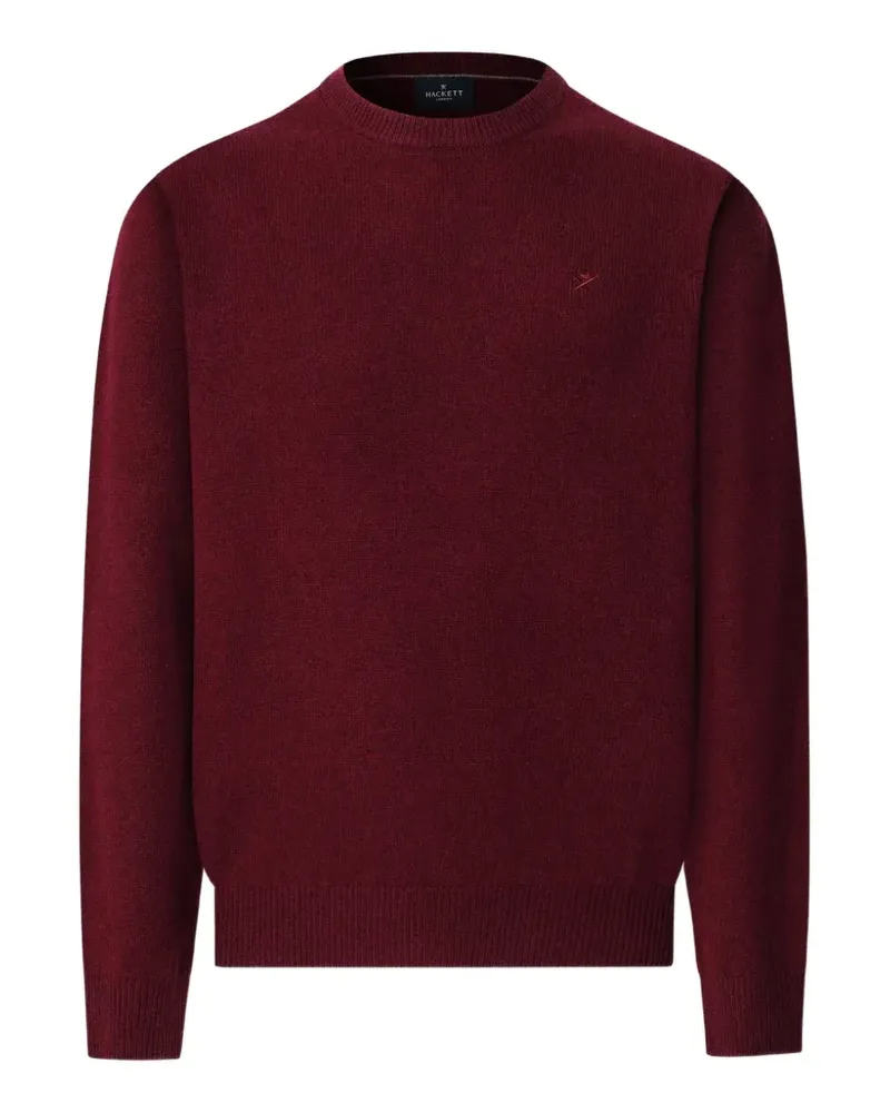Hackett crew neck embroidered sweater - Rot Rot