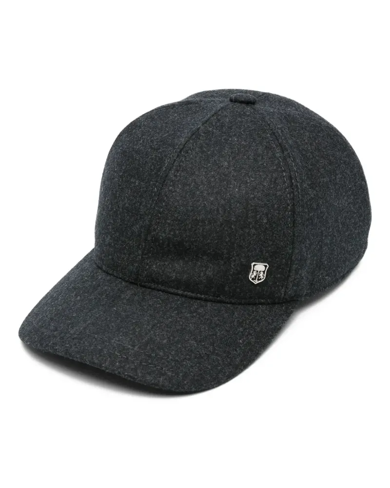 Corneliani Baseballkappe mit Logo-Detail - Schwarz Schwarz