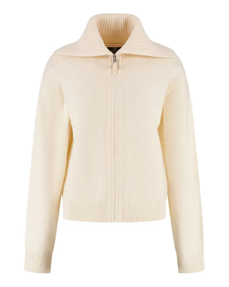 Parajumpers Spinga zip-up ribbed-collar cardigan - Nude Nude