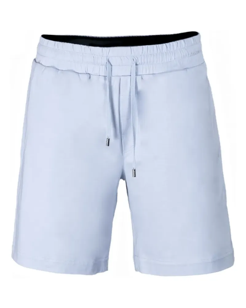 MOORER Badeshorts mit Kordelzug - Blau Blau