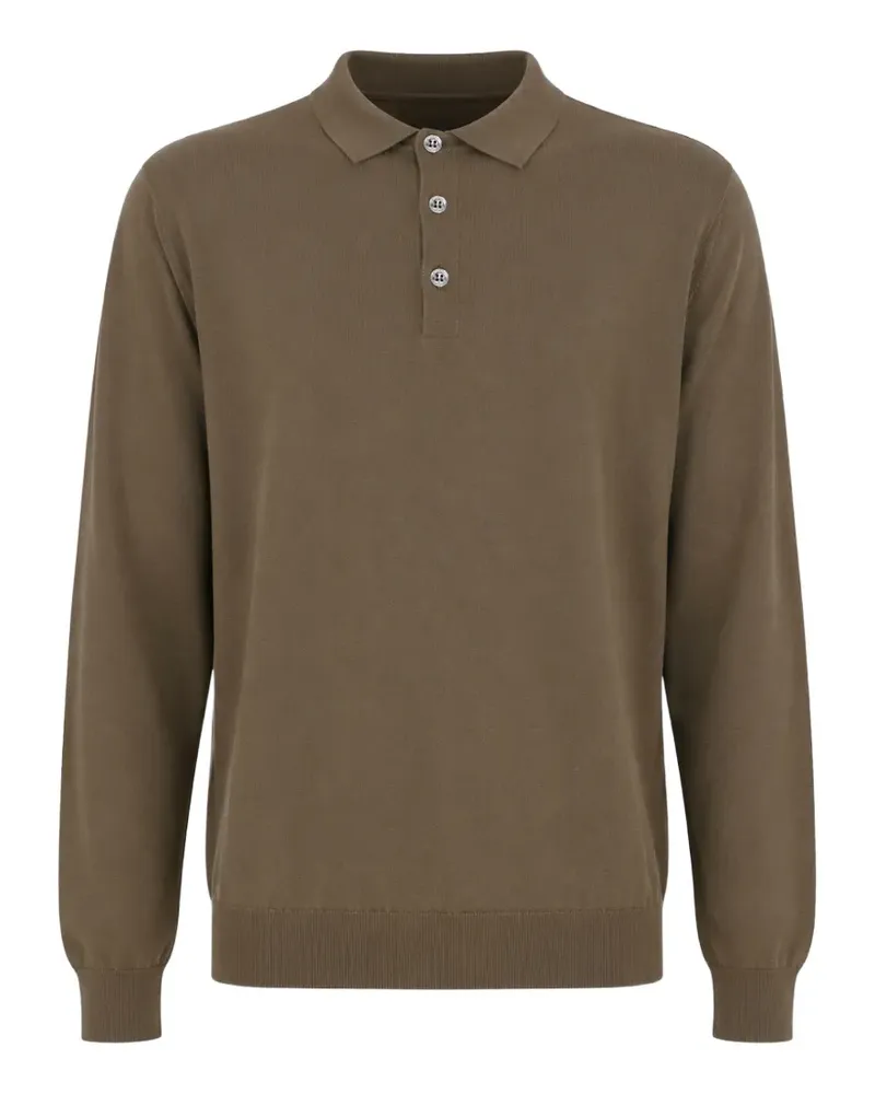 Drumohr  Gestricktes Poloshirt - Grün Grün