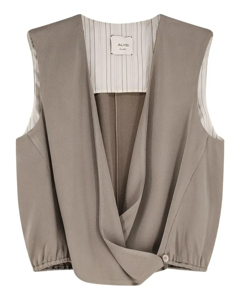 ALYSI Weste mit V-Ausschnitt - Nude Nude