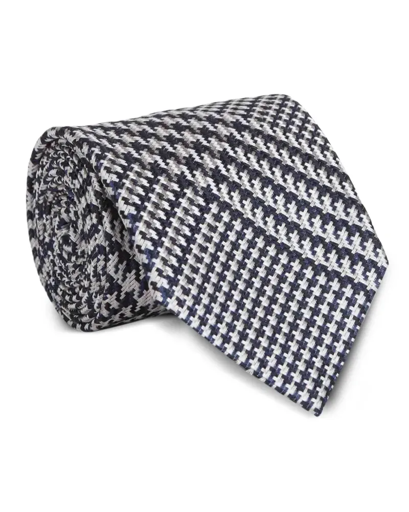 Tom Ford textured silk tie - Blau Blau