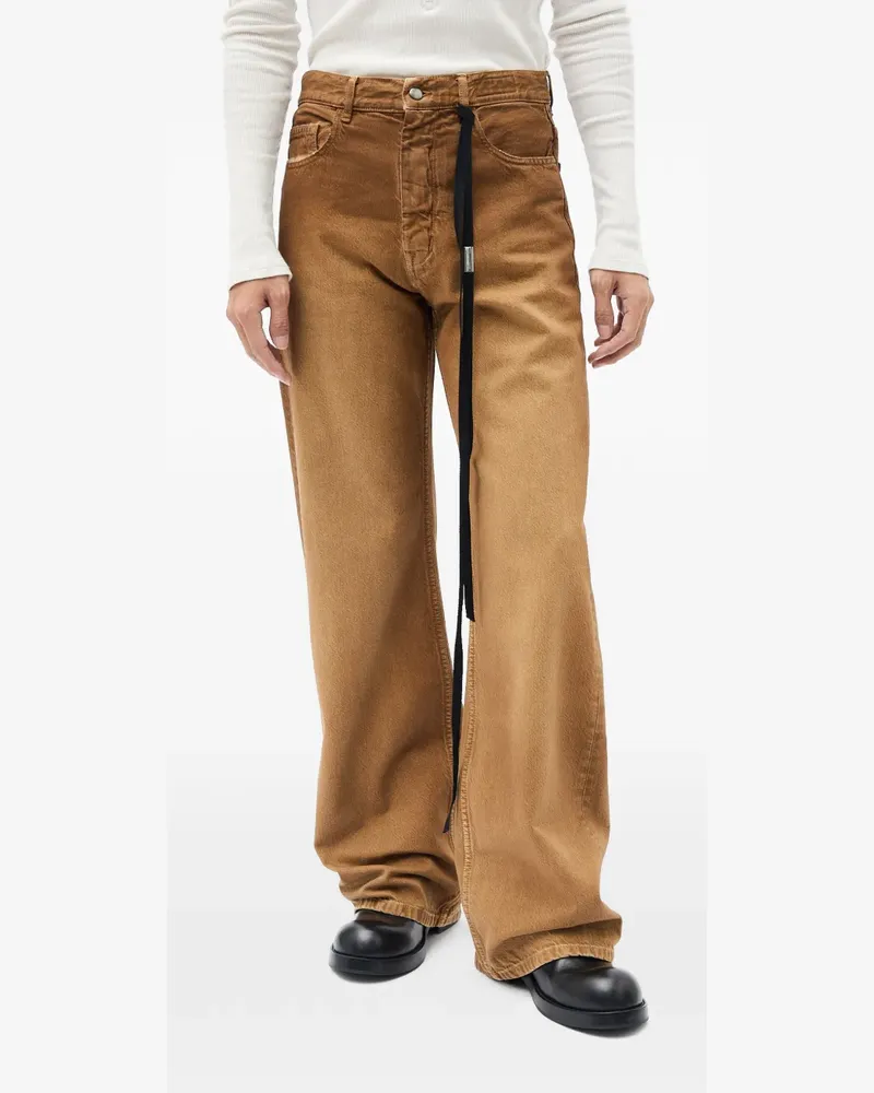 Ann Demeulemeester Modest Schlagjeans - Braun Braun