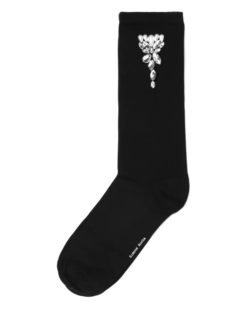 Simone Rocha Verzierte Socken - Schwarz Schwarz
