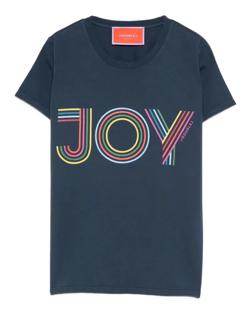 La DoubleJ T-Shirt mit grafischem Print - Blau Blau