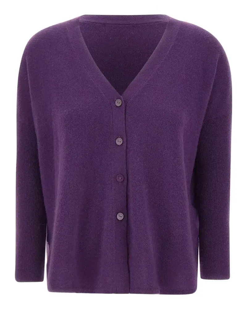 Not Shy Alicia V-neck cardigan - Violett Violett