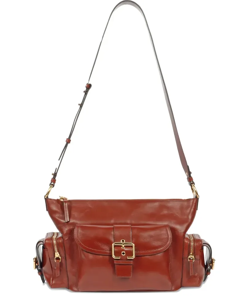 Chloé Camera leather crossbody bag - Braun Braun