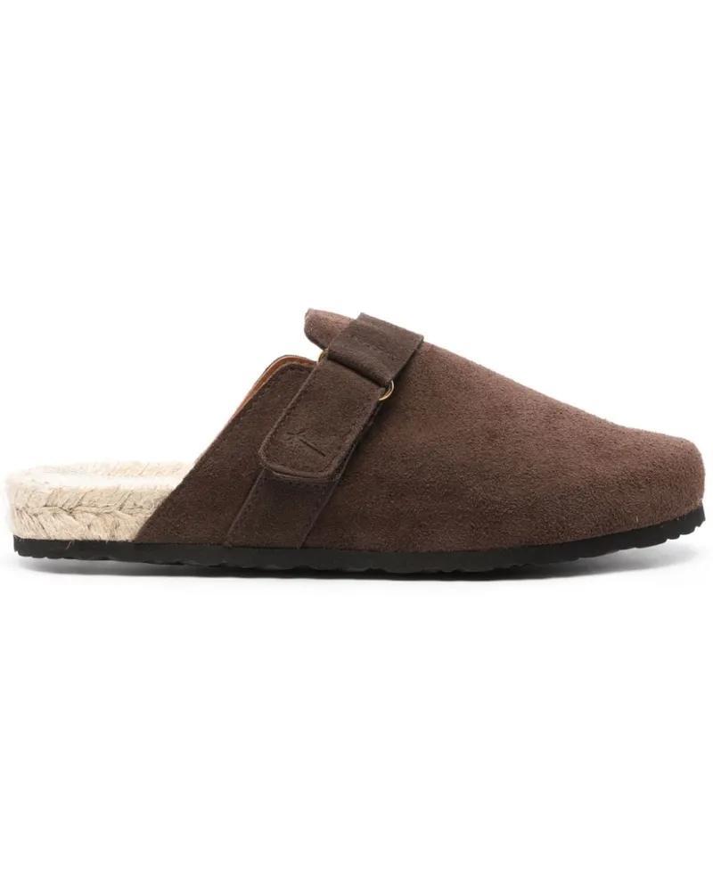 Manebí Espadrilles mit runder Kappe Braun