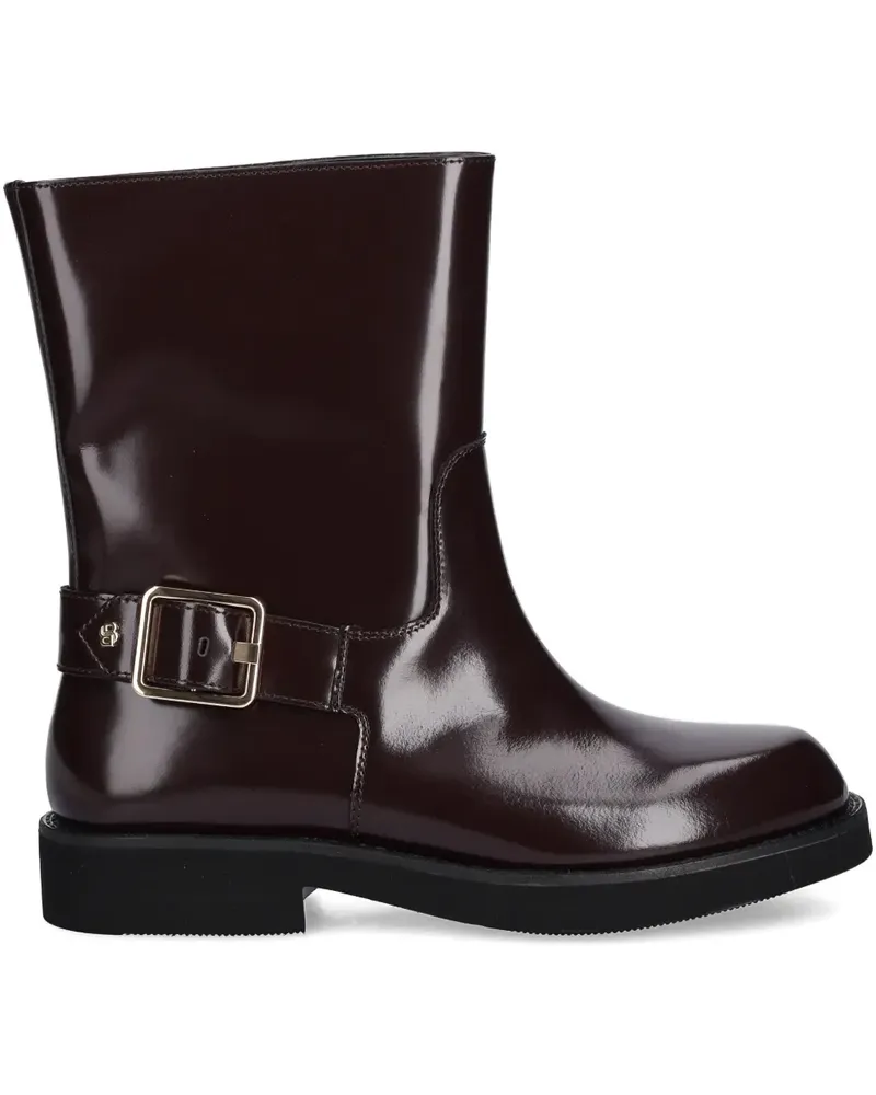 HUGO BOSS buckle-strap boots - Braun Braun