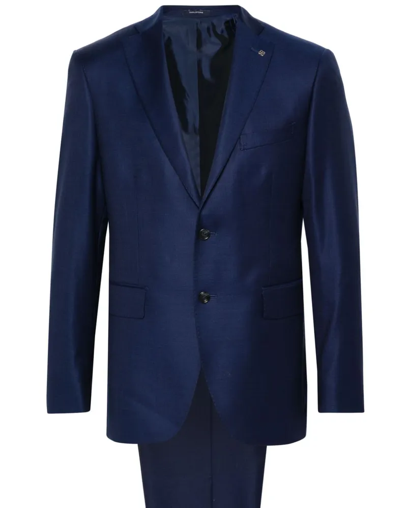 Tagliatore Grain de Poudre Anzug - Blau Blau