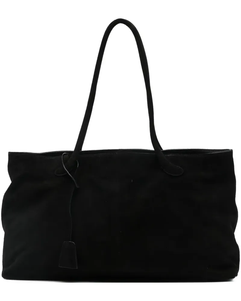 LOW CLASSIC suede shoulder bag - Schwarz Schwarz