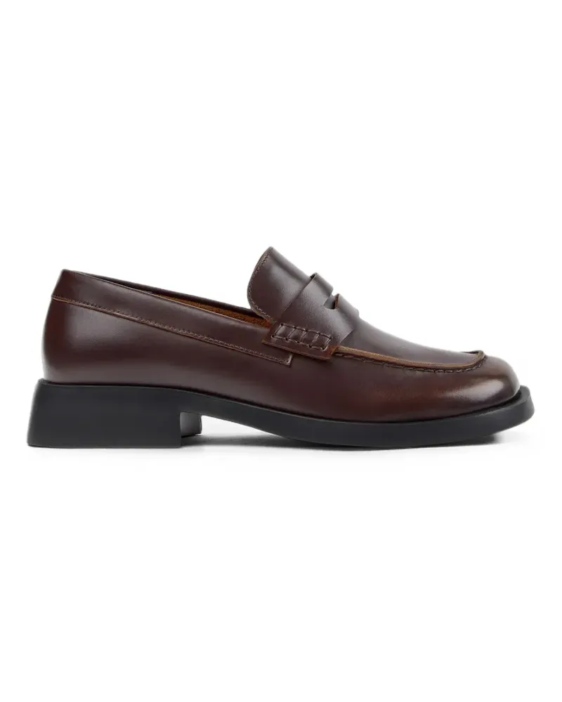 Camper Dana leather loafers - Braun Braun