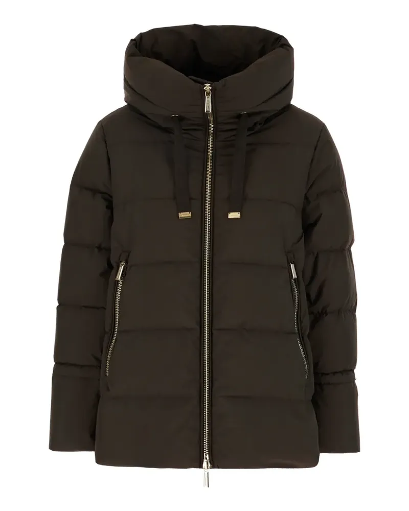 MOORER Gadia-STP quilted hooded jacket - Braun Braun