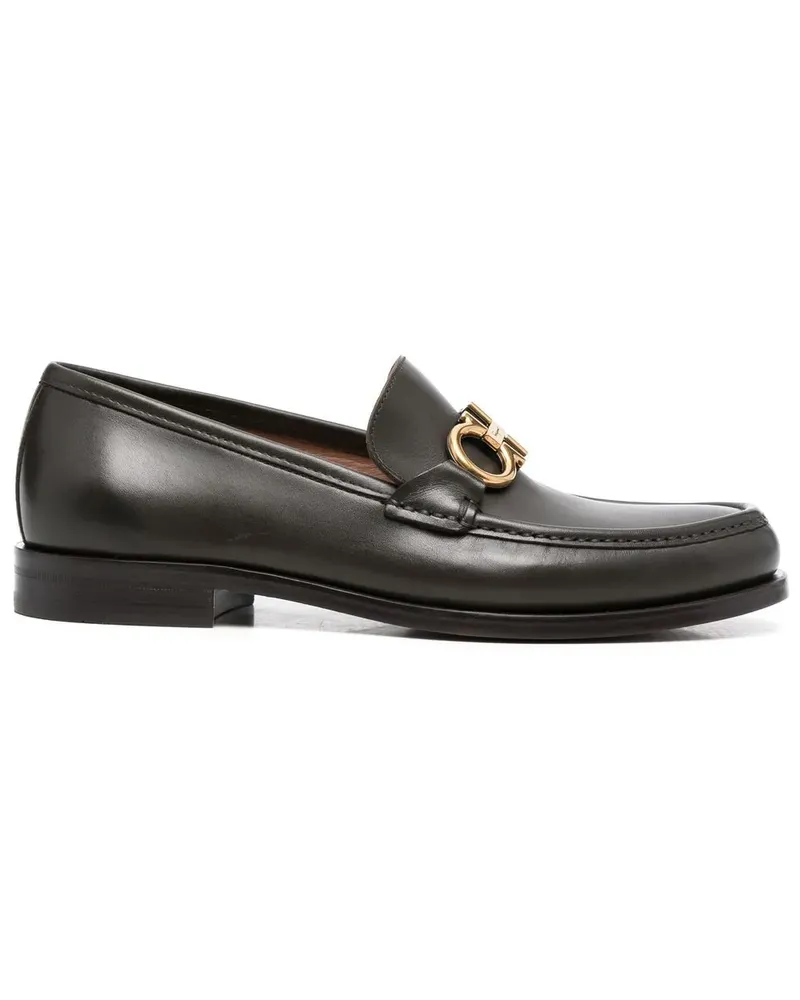Ferragamo Loafer mit Gancini-Spange - Grün Grün