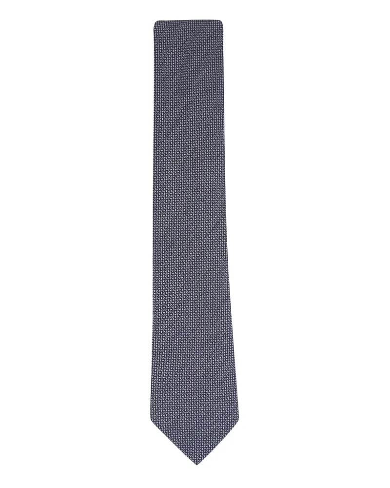 Ermenegildo Zegna textured tie - Blau Blau