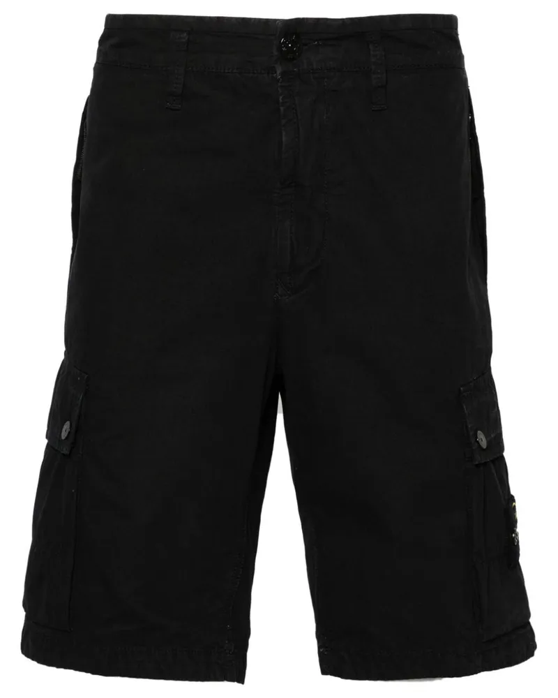 Stone Island Compass Cargo-Shorts - Blau Blau