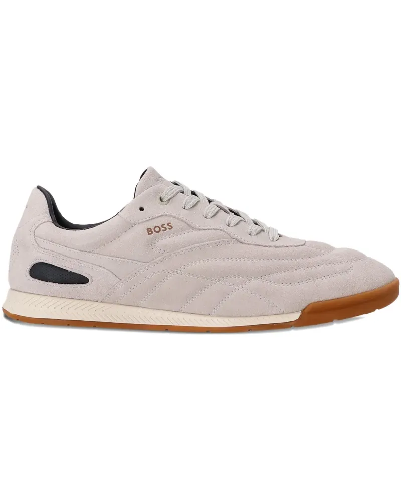 HUGO BOSS Sneakers mit Wildledereinsätzen - Nude Nude