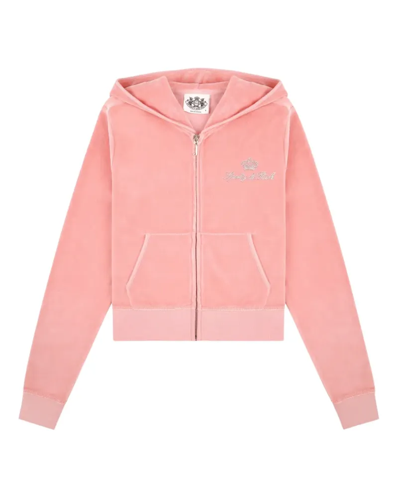 Juicy Couture x R Hoodie mit Kristallverzierung - Rosa Rosa