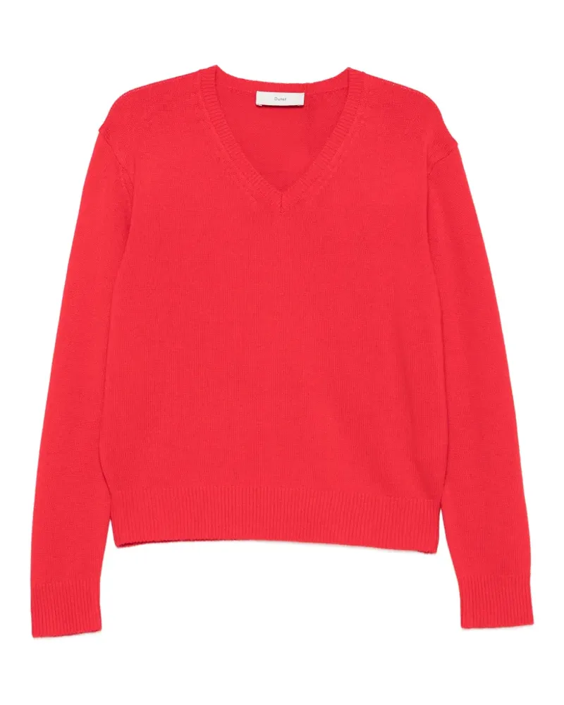 Dunst Pullover mit V-Ausschnitt - Rot Rot