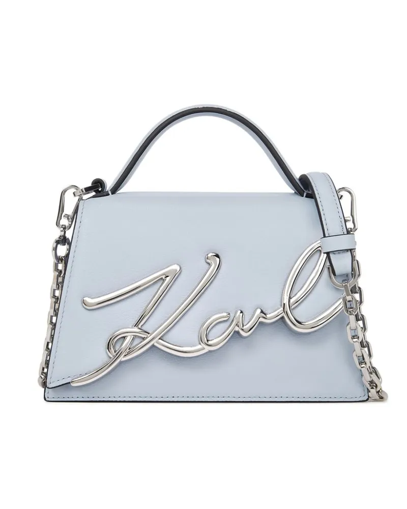 Karl Lagerfeld Kleine Signature Umhängetasche - Blau Blau