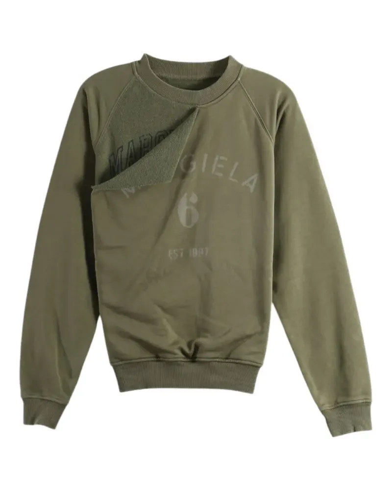 Maison Margiela Sweatshirt im Layering-Look - Grün Grün
