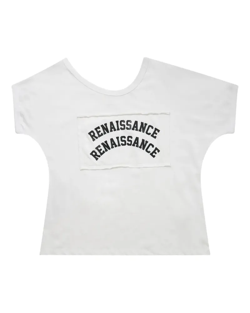 Renaissance Renaissance Ren logo-patch T-shirt - Weiß Weiß