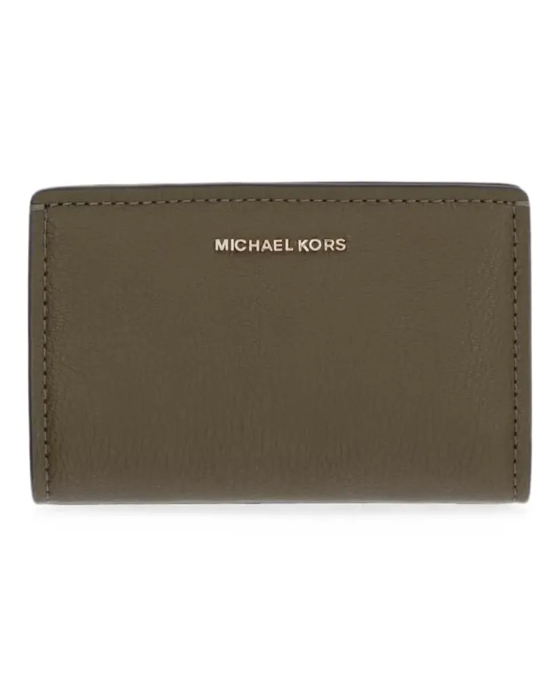 Michael Kors Mittelgroßes Bryant Portemonnaie aus gekörntem Leder - Grün Grün