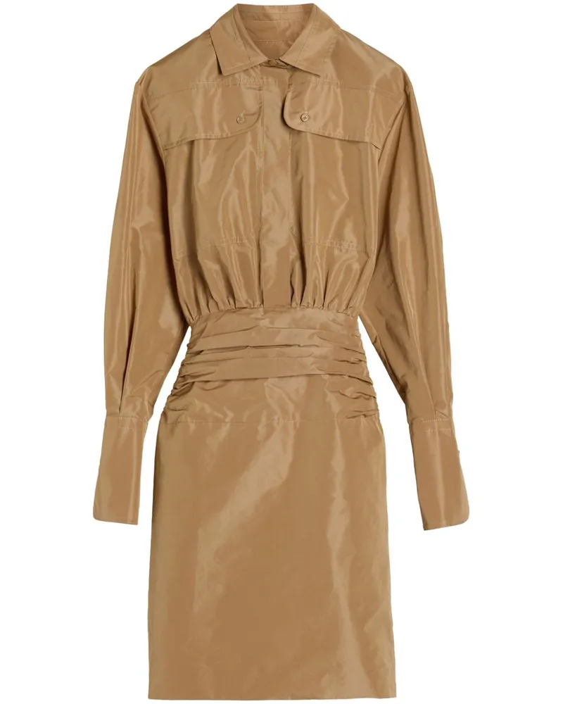 Patou Kleid im Safari-Look - Nude Nude