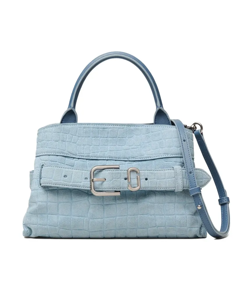 Marc Jacobs Kleiner The Suede Croc Dakota Tote Bag - Blau Blau