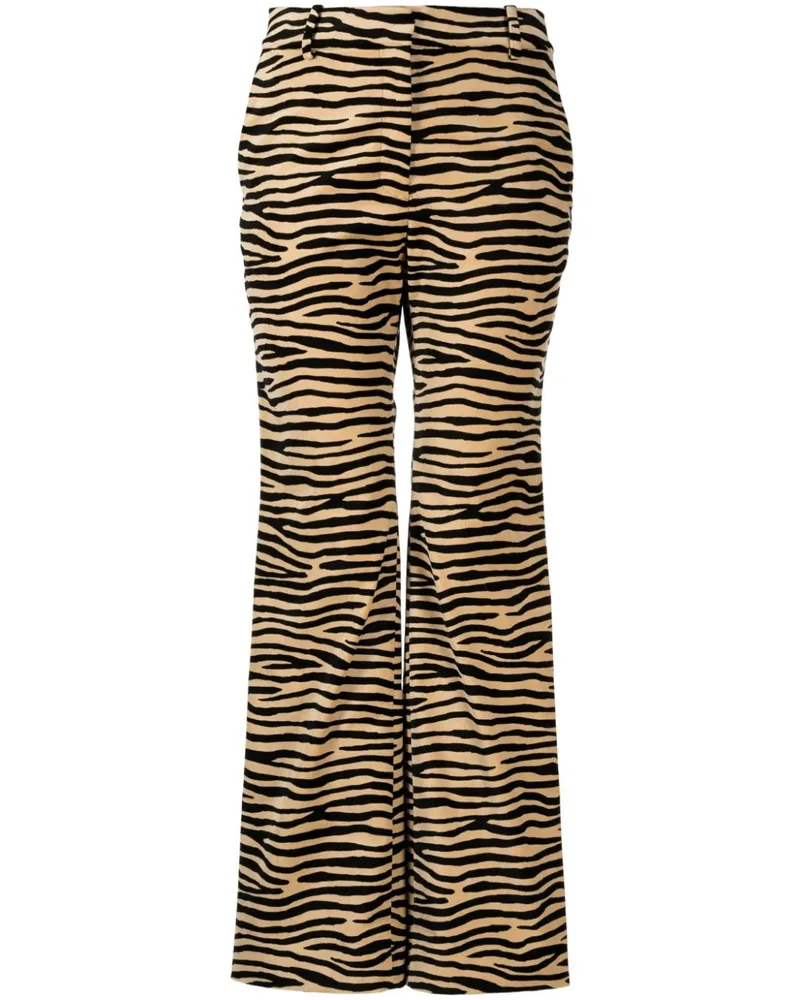 Paco Rabanne Hose mit Tiger-Print - Mehrfarbig Mehrfarbig